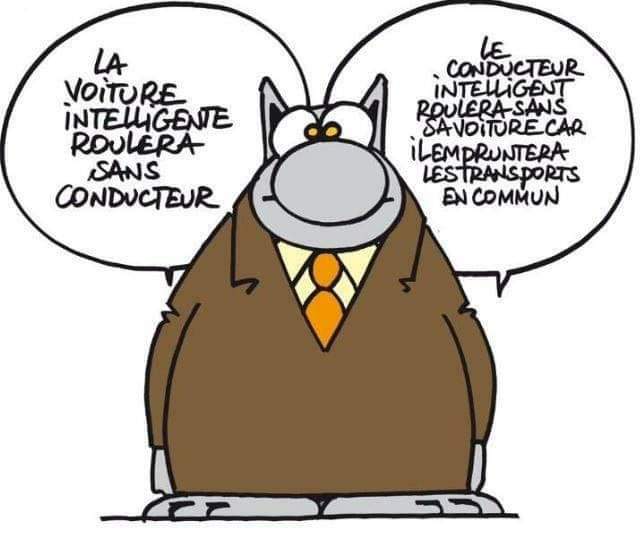 Le Chat Geluc quote Voiture intelligente