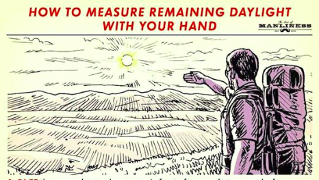 How to measure remaining daylight with your hand
