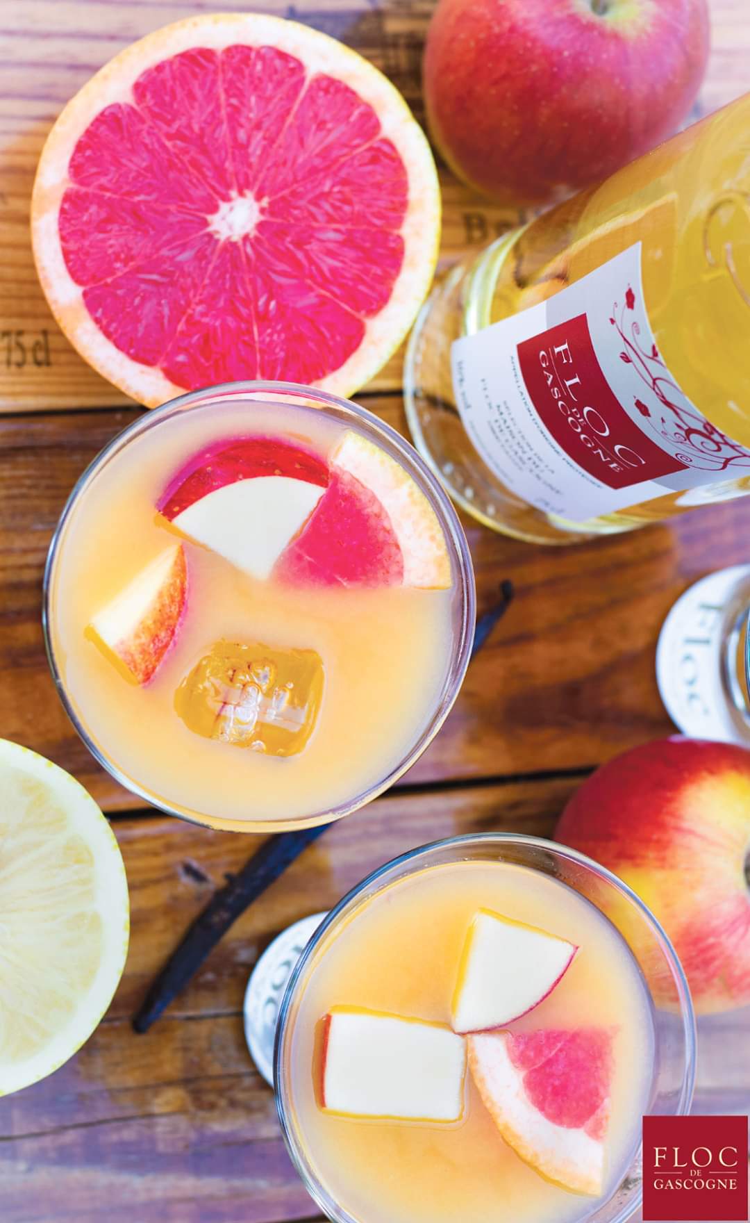 Cocktails punch floc de gascogne